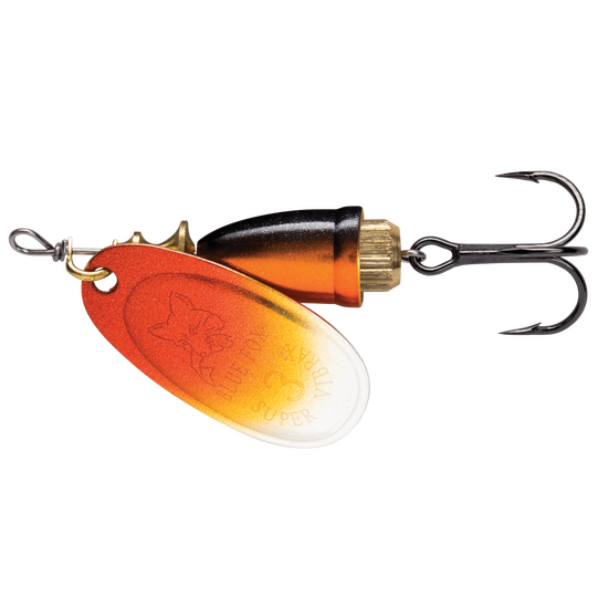 Size 3 Blue Fox Minnow Super Vibrax Long Casting Spinner Lure - Brown