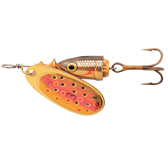 Size 1 Blue Fox Vibrax Shad 6gm Spinner Lure - Brown Trout