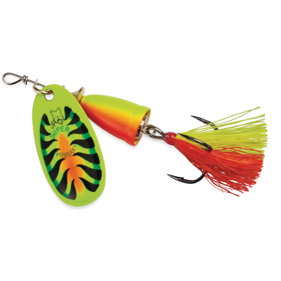 Size 2 Blue Fox Vibrax Foxtail 6gm Spinner Lure - Firetiger