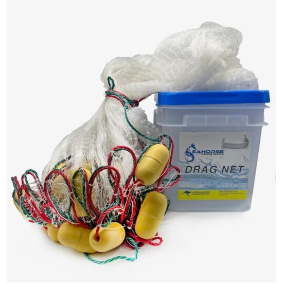 Seahorse 50ft Mono Bait Net with 1 Inch Mesh - 6ft Drop - Drag Net