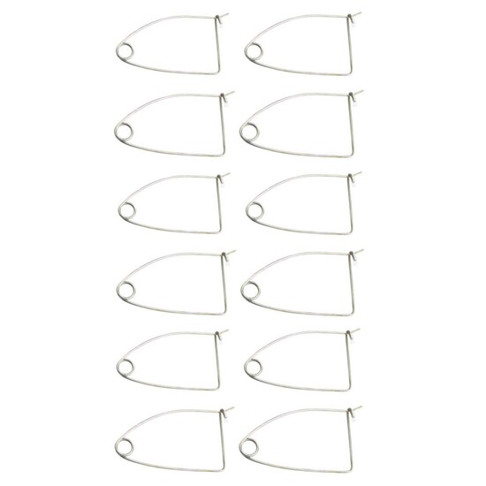 12 x Galvanised Steel Quick Release Bait Clips - Crab Pot Bait Clips
