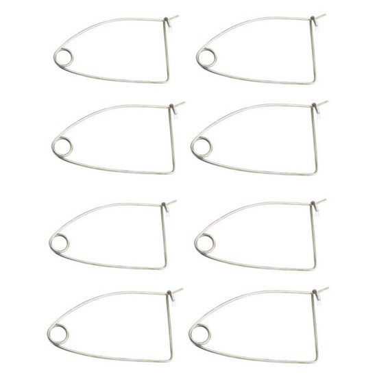 8 x Galvanised Steel Quick Release Bait Clips - Crab Pot Bait Clips