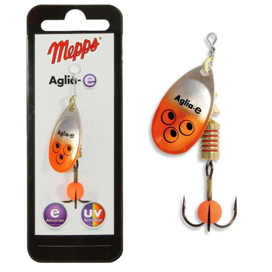 Mepps Lures Aglia-e Brite Orange Size 1 - 3.5g