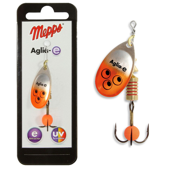 Mepps Lures Aglia-e Brite Orange Fishing Lure