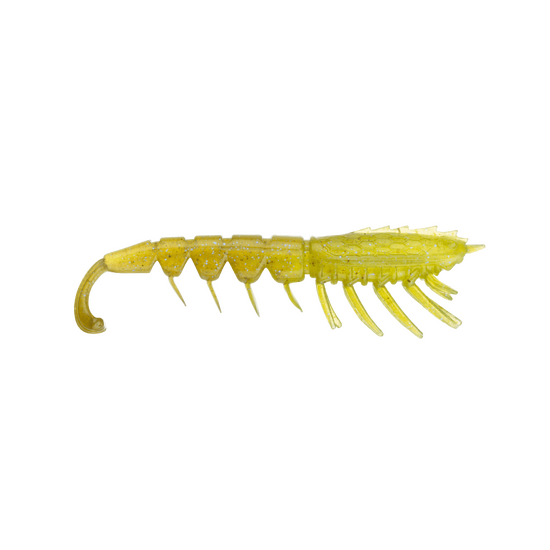 6 Pack of 3 Inch Rapala Crush City The Imposter Soft Plastic Prawn Lures - Banana Prawn