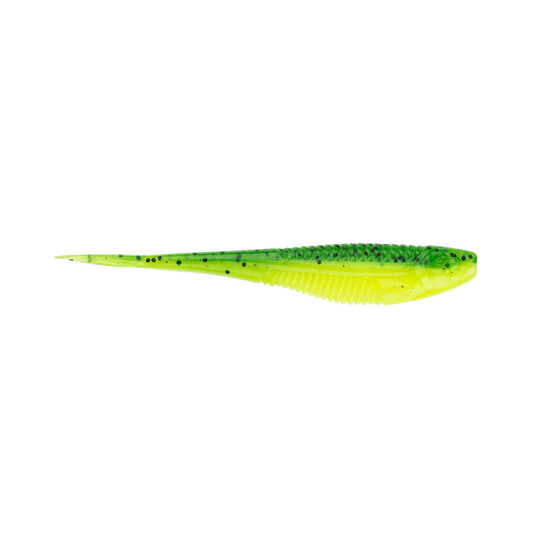 7 Pack of 3.75 Inch Rapala Crush City The Jerk Soft Plastic Minnow Lures - Budgie