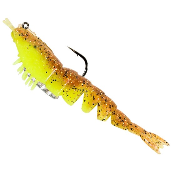2 Pack of 3.5 Inch Z-Man Rigged EZ ShrimpZ Soft Plastic Fishing Lures -  Sexy Penny - Zman