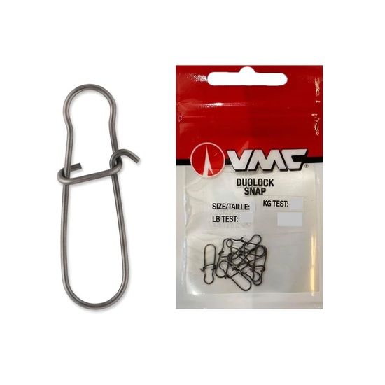 10 Pack of Size 0 VMC Duolock Snaps - 30lb Stainless Steel with Black Nickel Finish