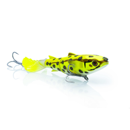 Chasebaits Lures Drunken Mullet 130mm Offset Pop Tail Fishing Lure - Frog