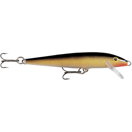 11cm Rapala Original Floating Minnow Hard Body Fishing Lure - Gold