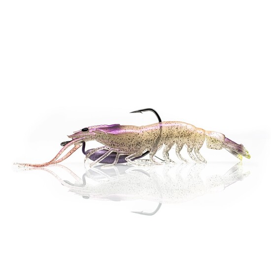 125mm Chasebait Heavy Flick Prawn Soft Plastic Fishing Lure with 15gm Lead Weight - Jelly Prawn