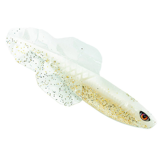Chasebaits 4.25 Inch 110mm Flacid Shad Baits Soft Plastic Fishing Lures - Milk Flash