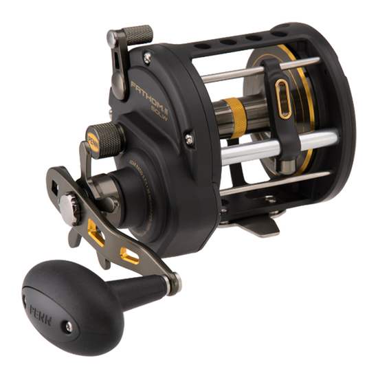 PENN Fathom II 30 Level Wind Overhead Fishing Reel - 5 Bearing Overhead Reel