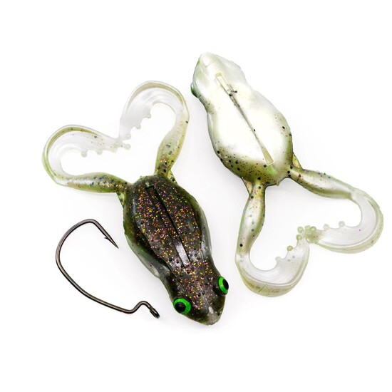 4 Pack of 40mm Chasebaits Flexi Frog Soft Bait Fishing Lures - Bull Frog