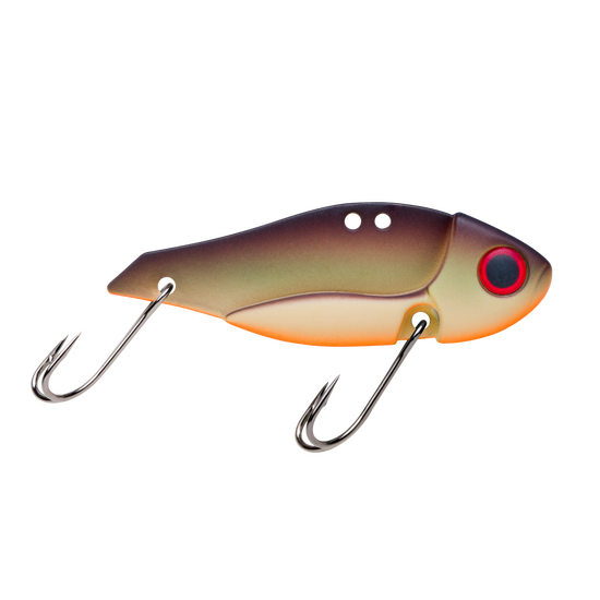 5gm Storm Gomoku Ultra Blade Lure - Rigged with Premium VMC Double Hooks - Matte Grey Brown
