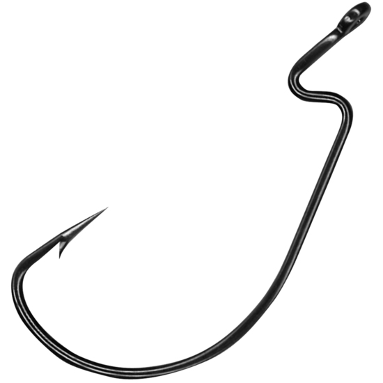 1 Packet of Mustad 38117BLN Size 10/0 Mega Bite Worm Hooks-Qty: 3 Hooks