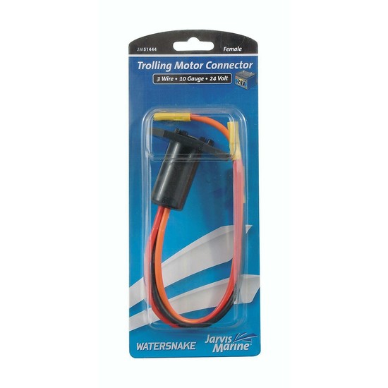 Jarvis Walker Marine Female 24 Volt Trolling Motor Connector - 3 Wire - 10 Gauge