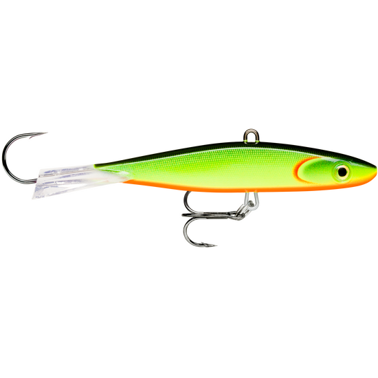 Rapala 7cm Jigging Shadow Rap Vertical Ice Jig Fishing Lure - Black Yellow Red
