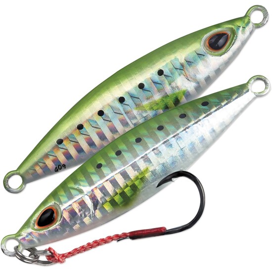 60gm Storm Gomoku Koika Jig - Slow Pitch Jig Fishing Lure - Green Sardine