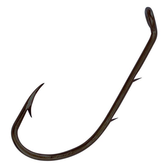 20 Pack of Size 2/0 Eagle Claw Lazer L181BKU Platinum Black Baitholder Fishing Hooks