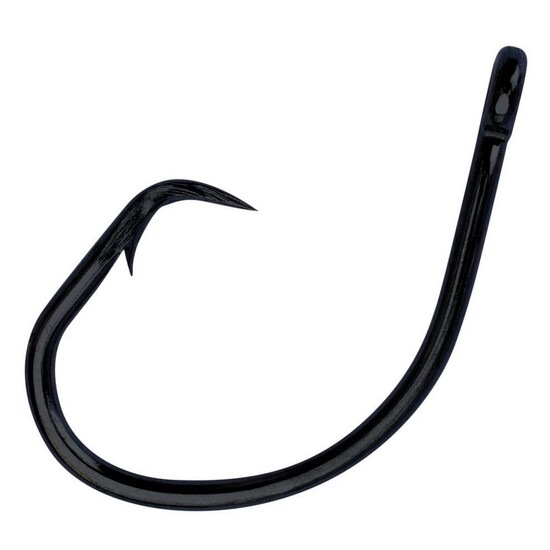 15 Pack of Size 18/0 Eagle Claw Lazer Sharp L2045 Black Heavy Wire Big Game Circle Hooks