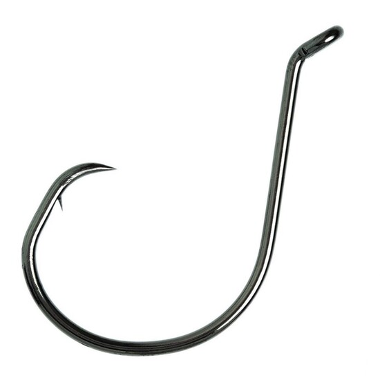 1 Box of Size 1 Eagle Claw Lazer Sharp L7228BPU Platinum Black Octopus Circle Hooks Qty: 51 Hooks