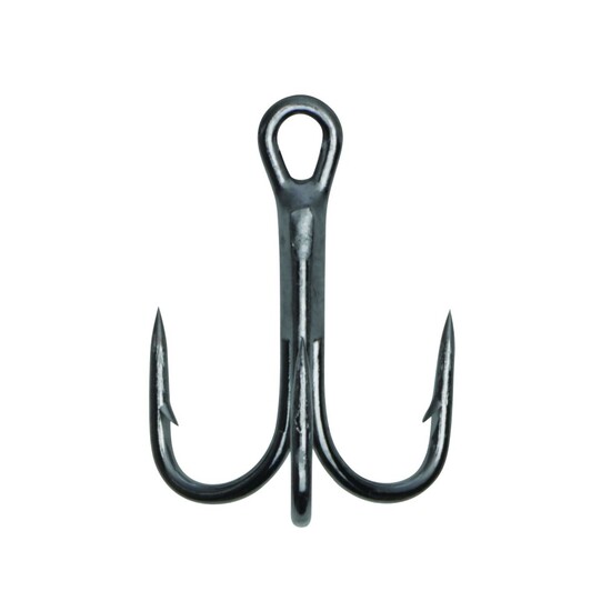 1 Box of Size 1 Eagle Claw Lazer Sharp L778B Black Platinum 6x Strong Treble Hooks Qty: 24 Hooks