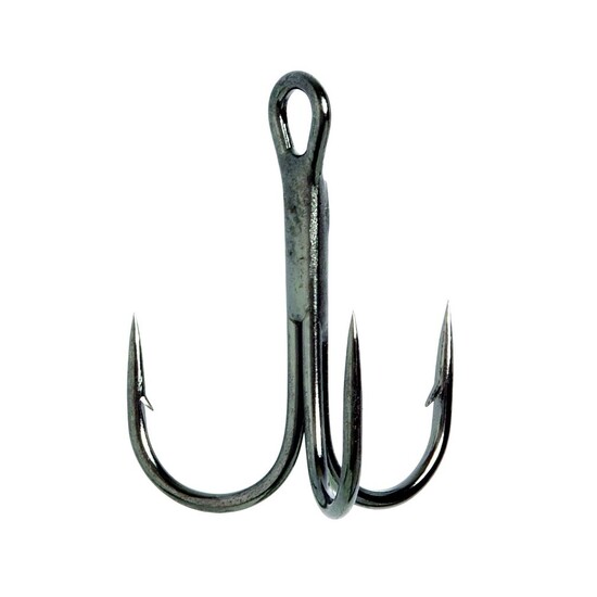 20 Pack of Size 2 Eagle Claw Lazer Sharp L934BP Platinum Black 3x Strong Treble Hooks