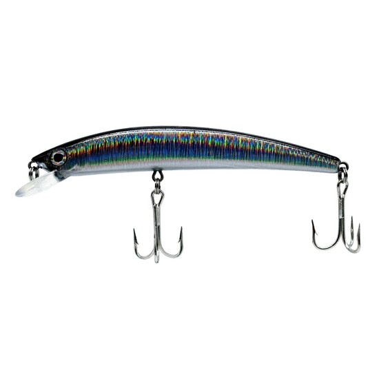 130mm Eagle Claw Lazer Sharp Pro Minnow Trolling Fishing Lure - Black/Silver