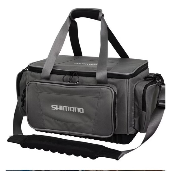 Shimano Large Fishing Tackle Bag with 2 Tackle Boxes & Multiple