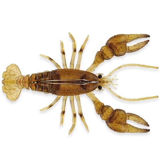Chasebaits Lures The Mud Bug 95mm Craw Crayfish Weighted Fishing Lure - Root Beer