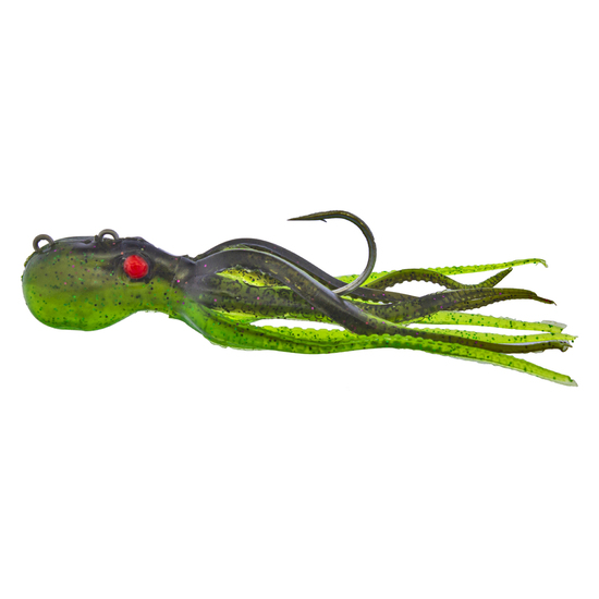 4" Red Eye Mustad Mini InkVader Tenya 20g Octopus Soft Bait Fishing Lure - Colour CD