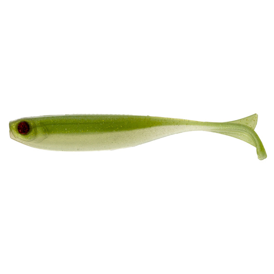 8 Pack of 3 Inch Mustad Mezashi Keel Tail Minnow Soft Plastic Fishing Lures - AYU