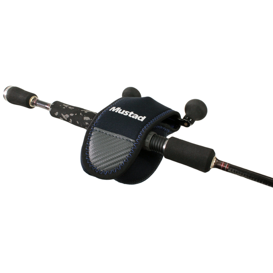 Medium Mustad Neoprene Fishing Reel Cover to Suit Baitcaster Reels-Baitcaster Reel Case