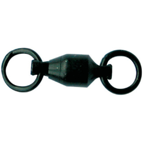 1 x Packet of Mustad Black Ball Bearing Swivels Size 2