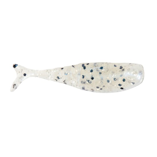 8 Pack of Zman 1.75 Inch Shad Fryz Paddle Tail Soft Plastic Fishing Lures - Blue Glimmer Sparkle