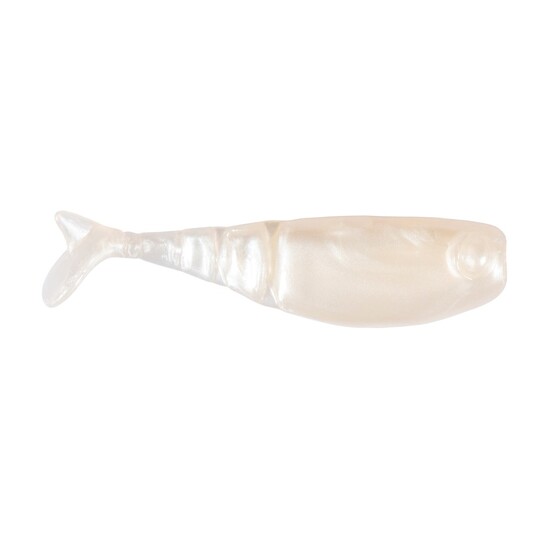 8 Pack of Zman 1.75 Inch Shad Fryz Paddle Tail Soft Plastic Fishing Lures - Pearl