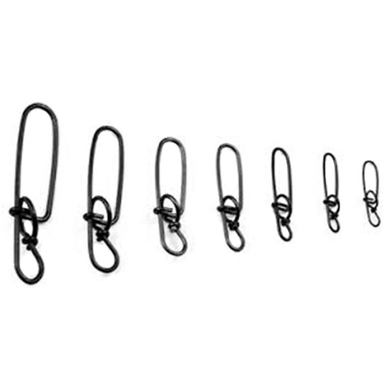 Mustad Ultra Point Stay-Lok Snap Size 1 - 50lb/28Kg - Qty: 10 - Dual Lock Snap
