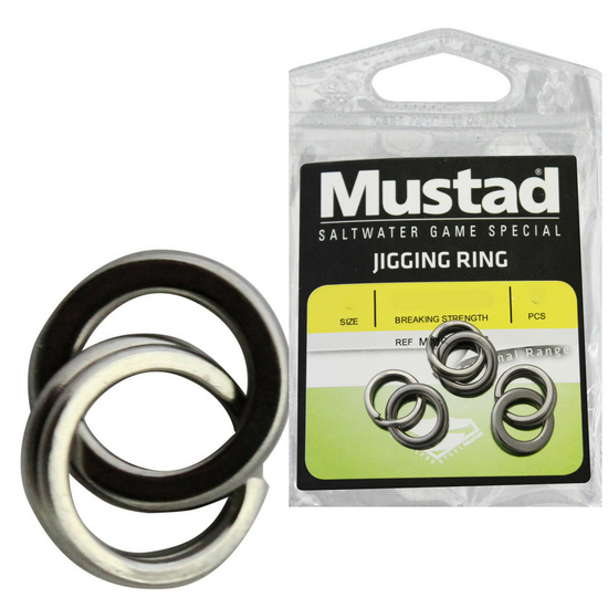 Mustad Stainless Steel Jigging Rings Size 5 44lb/20Kilo 7pcs/Pkt For Fishing Lures 