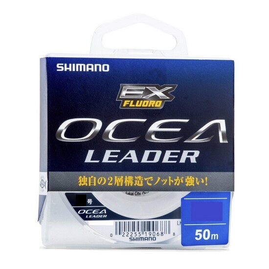 50m Spool of 4lb Shimano EX Fluoro Ocea Leader Fluorocarbon Fishing Leader