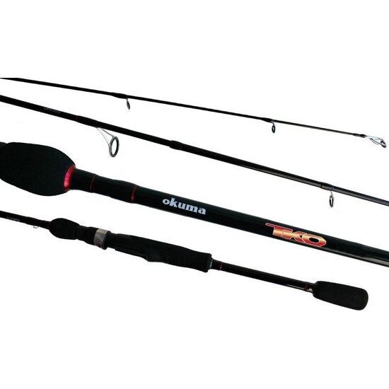 6'6 Okuma TKO 6-14lb Graphite Spin Rod - 2 Pce Spinning Rod with Split Grip