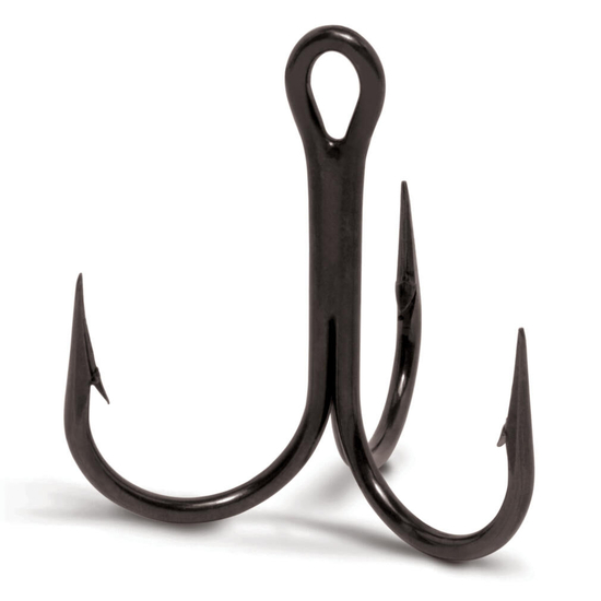 VMC 9651BN Size 16 Predator Black Nickle 1x Strong Treble Hooks - 10 Hook Pro Pack