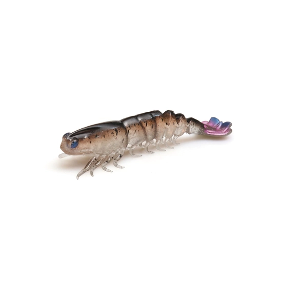 3 Pack of Zman 3.5 Inch Unrigged PrawnZ Elite Soft Plastic Lures - NATURAL PRAWN