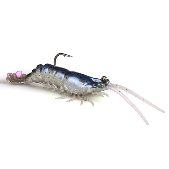 Zman 5 Inch PrawnZ Elite Pre-Rigged Soft Bait Lure - White Prawn