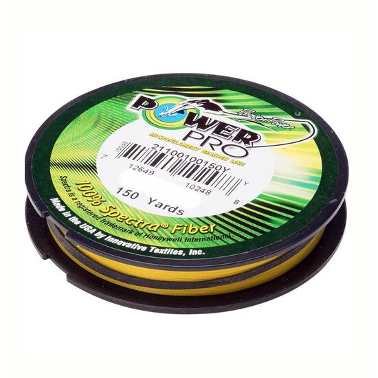 Shimano Power Pro Yellow Braided Line 150yd Spool, Online Store