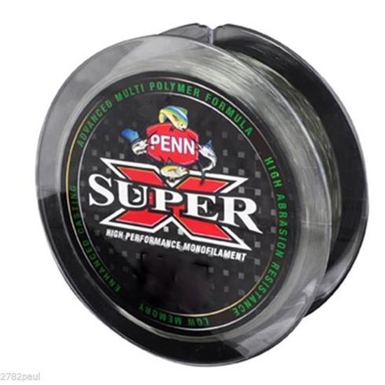 PENN 6lb Super X Monofilament Fishing Line - Low Vis Green - 300M