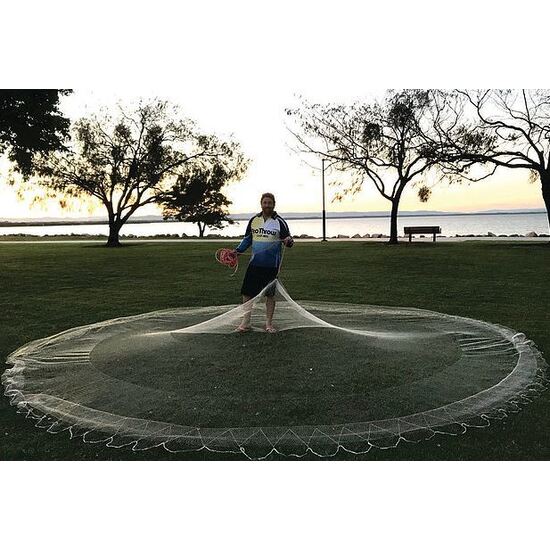 Pro Throw Mono Bottom Pocket Cast Net with Lead Weights [Size: 10ft]