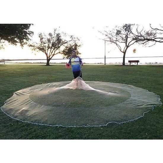 Pro Throw Mono Top Pocket Cast Net with Chain [Size: 10ft]