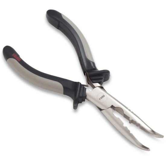 Rapala 6 1/2 Curved Fisherman's Pliers With Side Cutter and Crimping Function