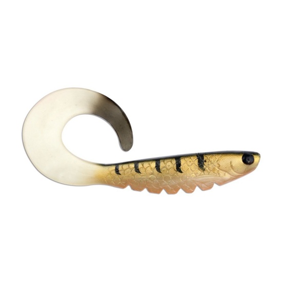 8 Inch Storm RIP Curly Tail Soft Plastic Fishing Lure - Perch